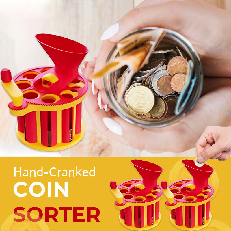Münzsortierer mit Handkurbel