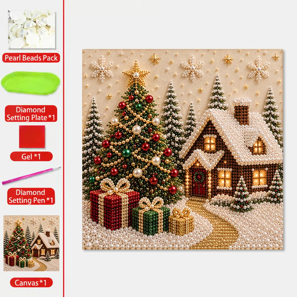 ππ
Christmas Pearl Diamond Painting Kit β 3D Pearl Bead DIY Wall Art Set for Festive Crafting, Holiday Decor & Handmade Gifts