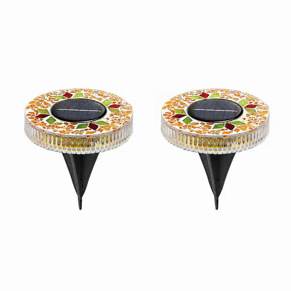 ✨ EDITORS' PICK: 49% OFF丨🌙 Solar Mosaic Garden Lights for Pathways, Patios & Lawns