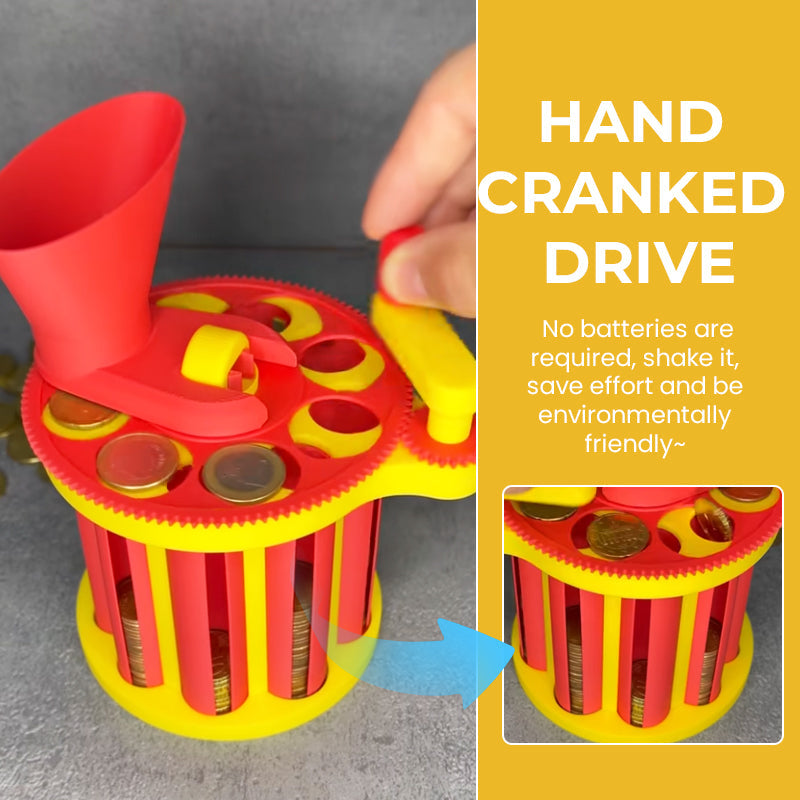 Münzsortierer mit Handkurbel