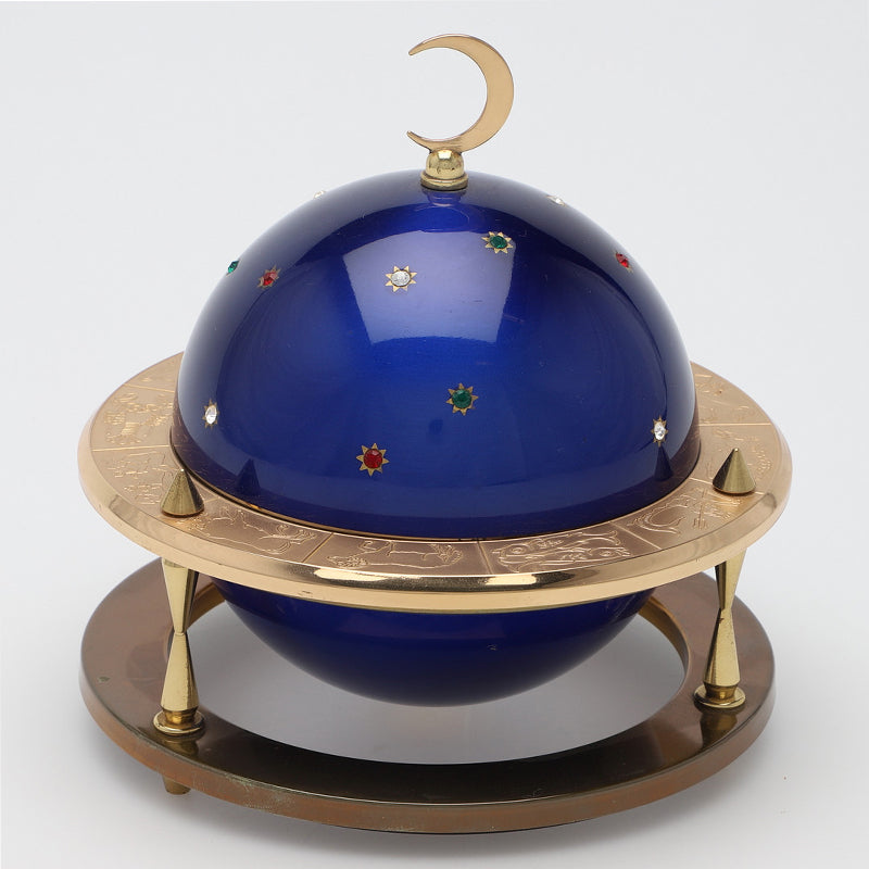 Vintage Zodiac Constellation Dispenser – Celestial Desktop Decor & Small Item Holder