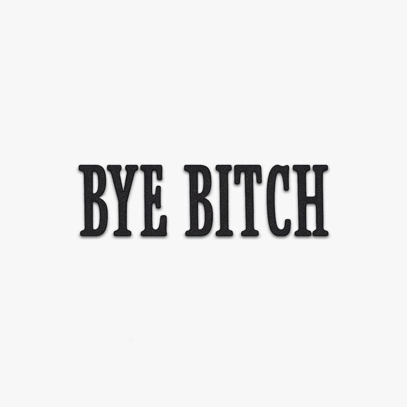 The "Bye Bitch" Statement Sign: Unfiltered Attitude for Your Space