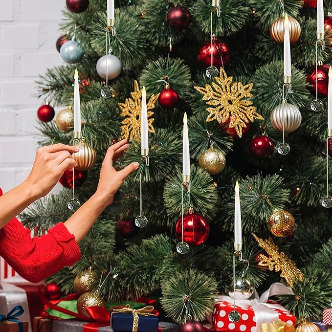 Fjärrstyrda flamlösa julgransljus