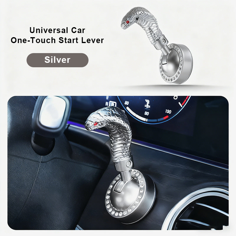 Ormformad bilstartspak med en knapp