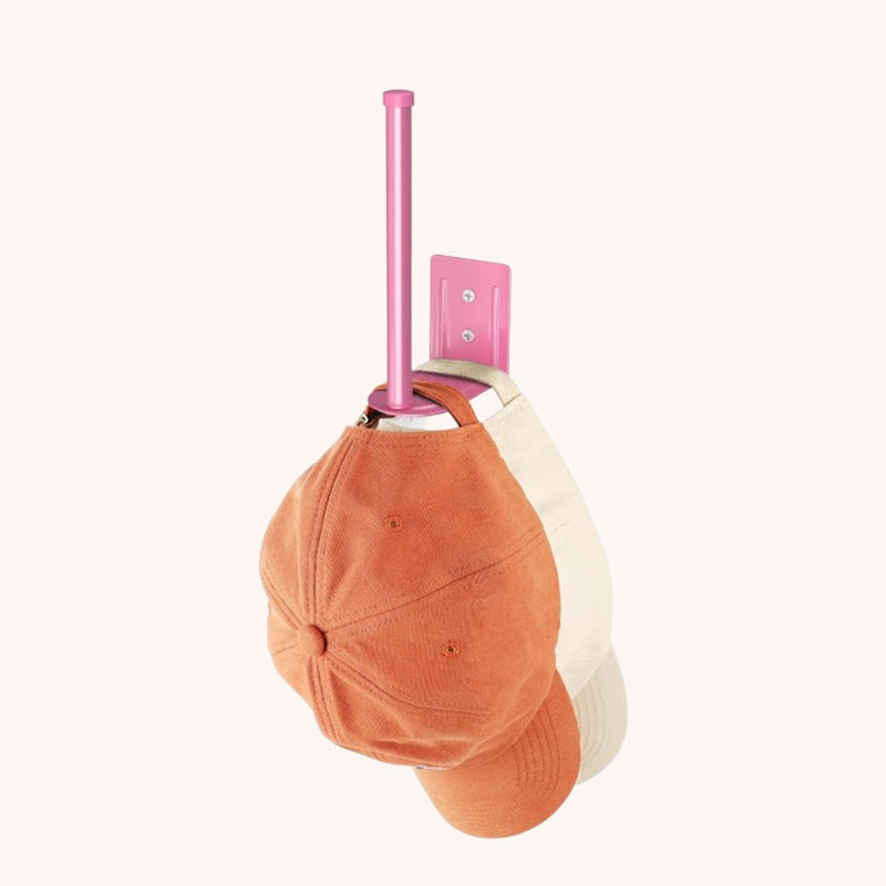 Drill-Free Wall Mounted Hat Rack – Self-Adhesive Baseball Cap Organizer for Closets, Bedrooms & Entryways