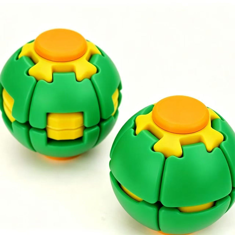 Fidget Spinner Decompression Ball – Pocket Press-to-Spin Desk Toy for Kids & Adults