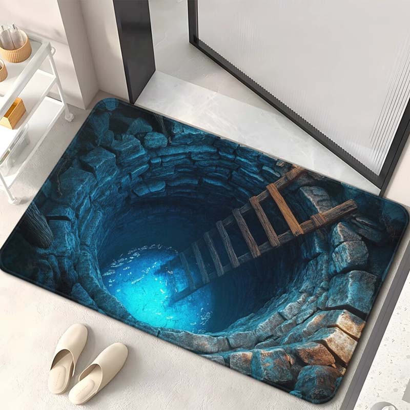 Visual Illusion Endless Abyss Pattern HD Printed Non-Slip Doormat