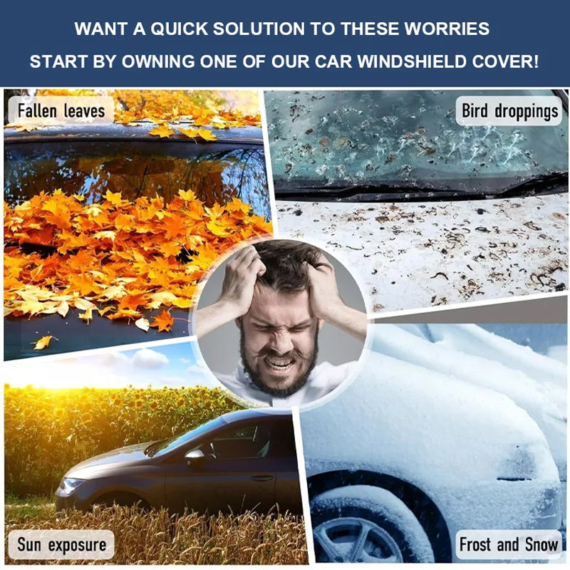 Magnetiskt snöskydd för bilen