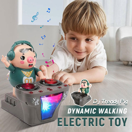 🎵Dj Trendy Pig Dynamic Walking Electric Toy🐷