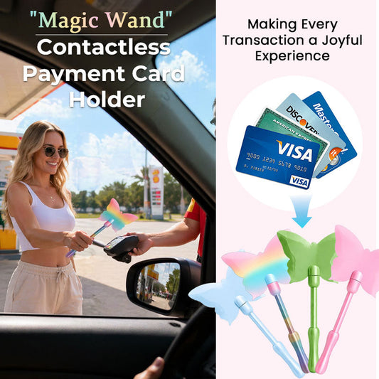 Magic Wand Tap-to-Pay Card Holder: Spark Joy in Every Transaction