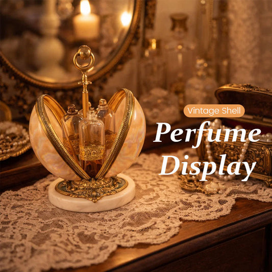 🕯 Vintage Shell Perfume Display
