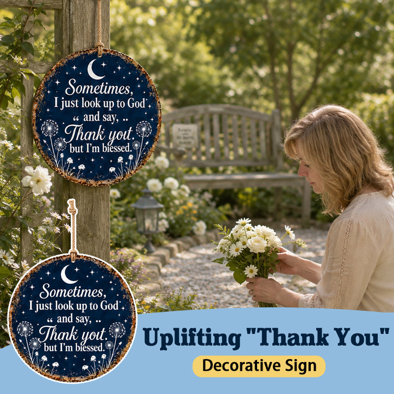 Uplifting "Thank You" Decorative Sign