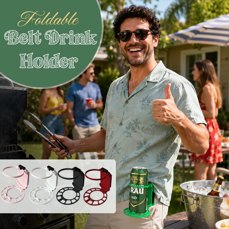🥤Foldable Belt Drink Holder for Outdoor Events