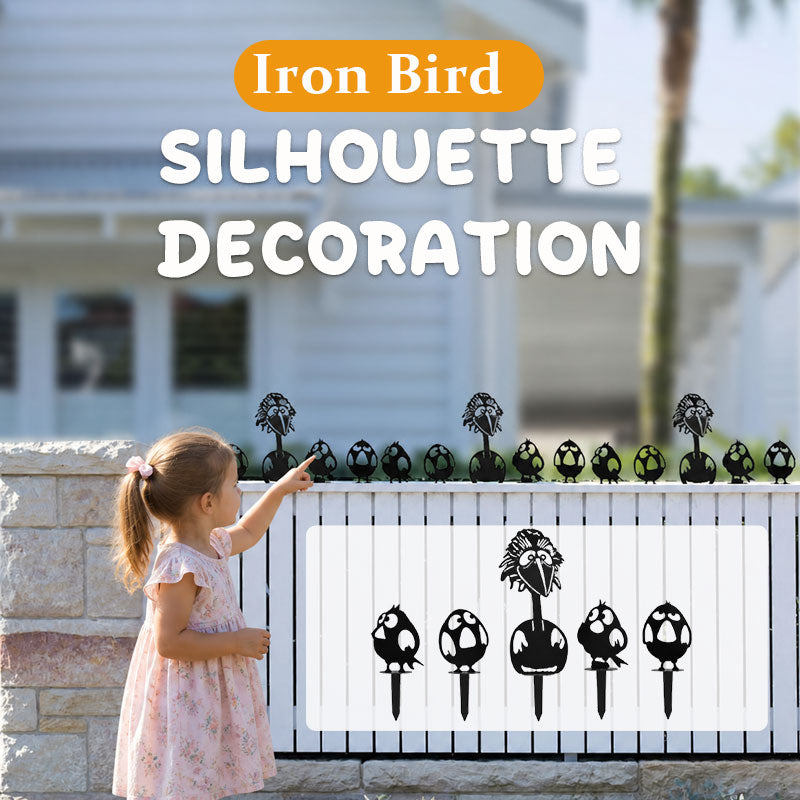Iron Bird Silhouette Decoration