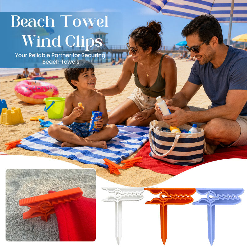 Beach Towel Holder Clips – Keep Your Towel Secure on Windy Days
