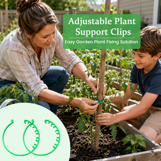 Adjustable Plant Support Clips for Garden & Greenhouse