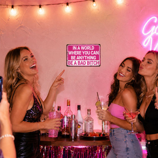 Bold Pink Wall Sign for Beauty Rooms, Bedrooms & Salons