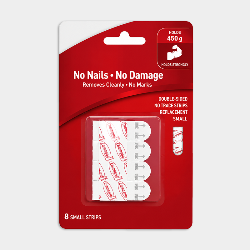 Damage-Free Style Hanging Strips Refill Pack – No-Drill Adhesive Strips for Frames & Wall Decor