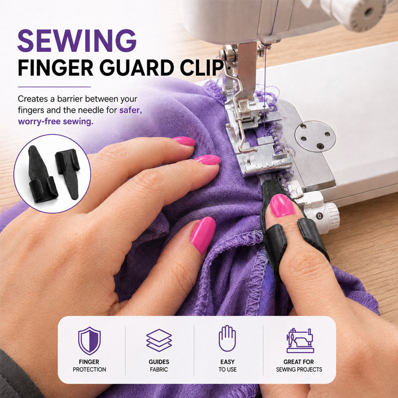 Sewing Finger Protector Clip – Fabric Guide Tool for Safer, Steadier Stitching
