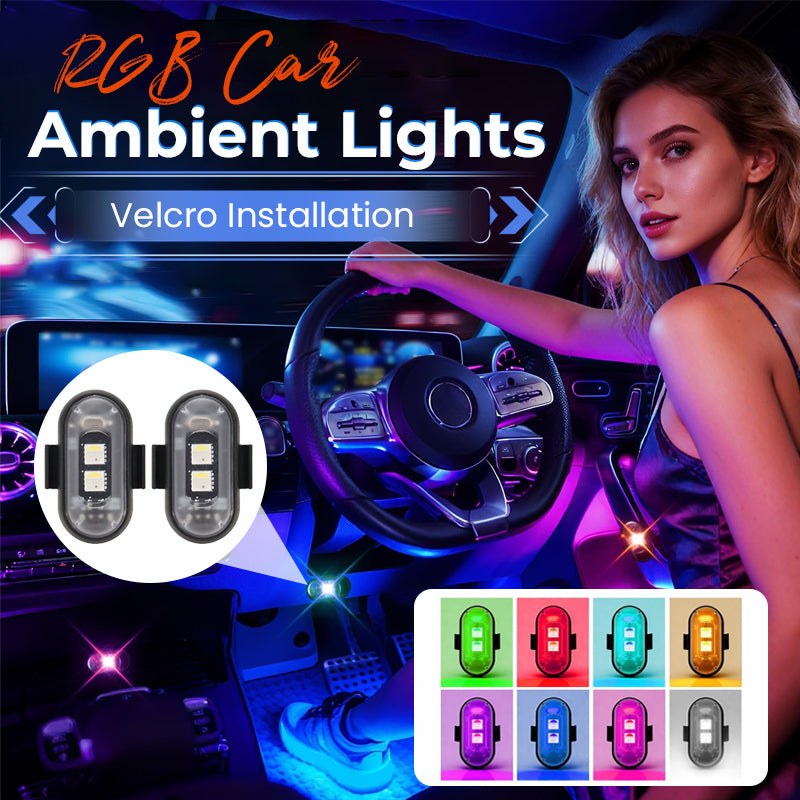 🚗 Car Ambient Light with Velcro Mount