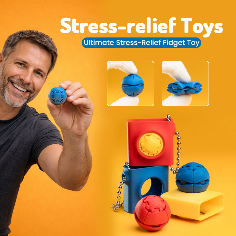 Interactive Sensory Fidget Sphere – Portable Stress Relief Desk Toy with Customizable Play