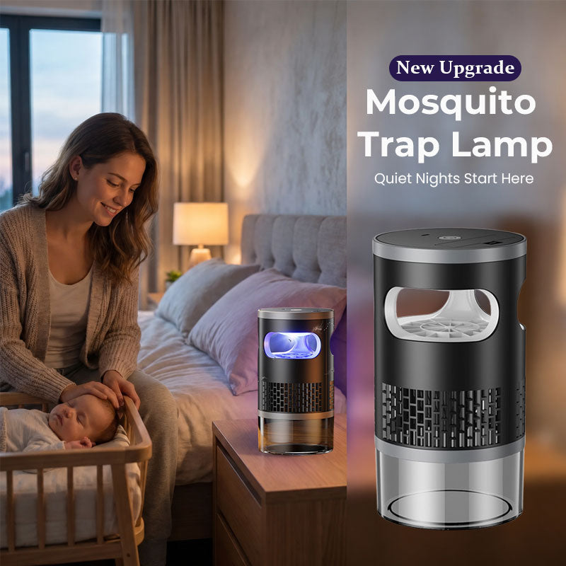 🦟 USB Quiet Suction Mosquito Trap Lamp – Portable Indoor Bug Catcher with Soft Night Light