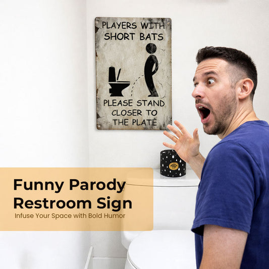 😂🚻 Funny Parody Restroom Sign