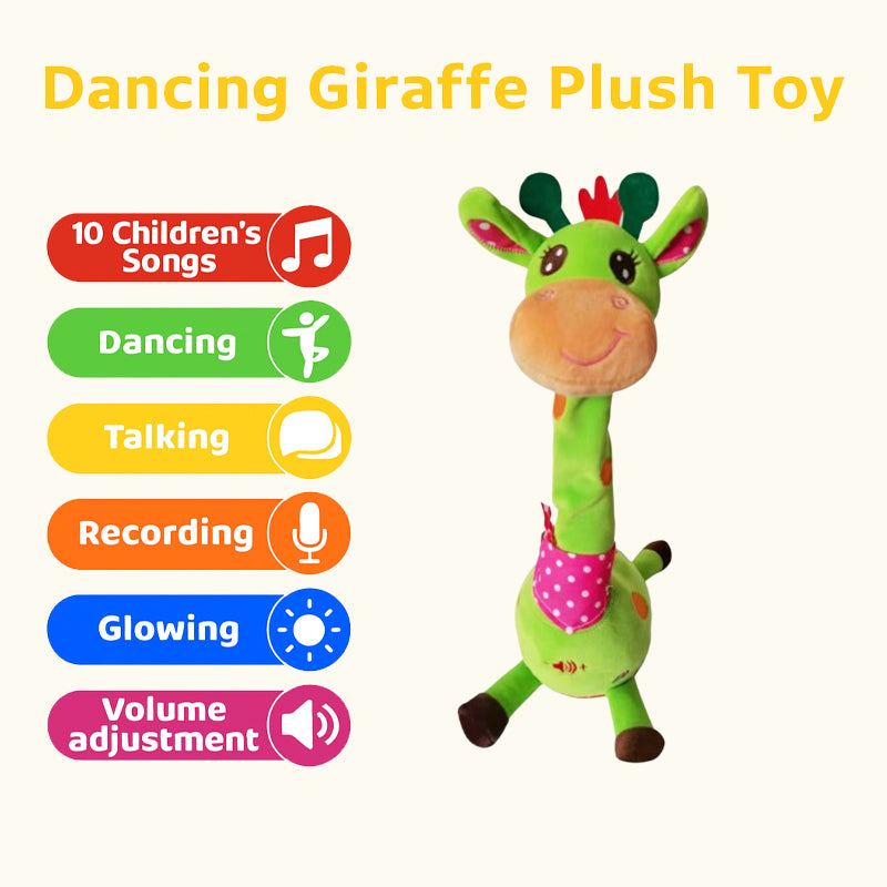 🎉 Bästsäljande musikalisk giraffleksak – Sjunger, dansar och upprepar vad du säger! 🦒🎵🗣️