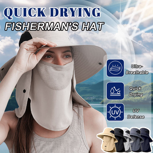 Quick Dry Outdoor Hat – UPF50+ Sun Protection for Hiking, Camping & Travel