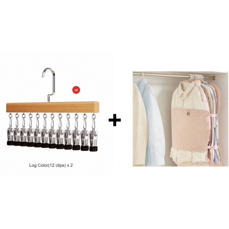 360° Swivel Multi-Hook Wardrobe Organizer