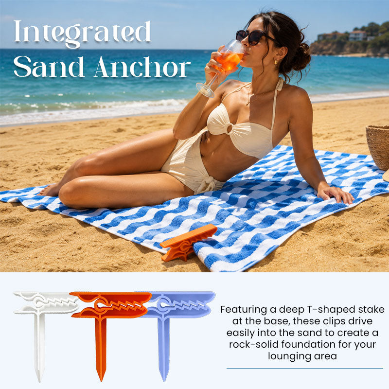 Beach Towel Holder Clips – Keep Your Towel Secure on Windy Days