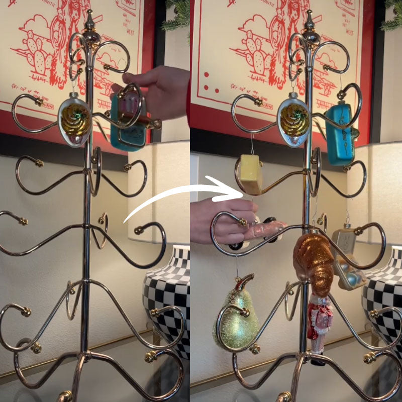 ✨🎀 WhimsyScroll™ Ornament Display Tree🌸