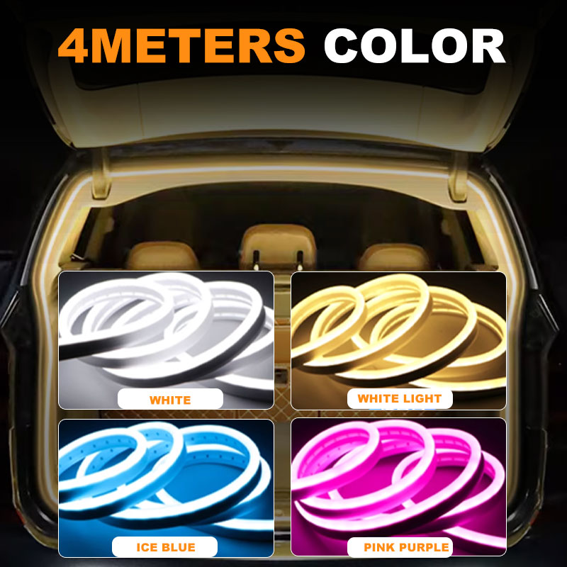 Automatic Sensor Car Boot Light Strip - Rechargeable LED Trunk Light for Hands-Free Night Lighting