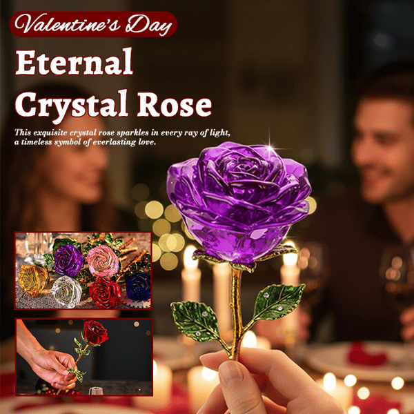 🌹Valentine's Day Offer: 50% Off💕Forever Blooming Crystal Rose