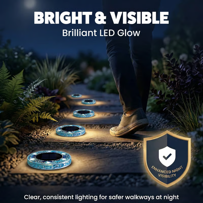 ✨ EDITORS' PICK: 49% OFF丨🌙 Solar Mosaic Garden Lights for Pathways, Patios & Lawns