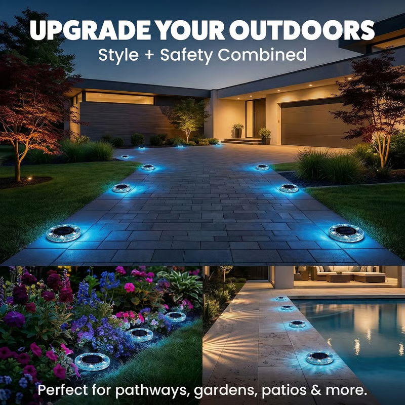 ✨ EDITORS' PICK: 49% OFF丨🌙 Solar Mosaic Garden Lights for Pathways, Patios & Lawns