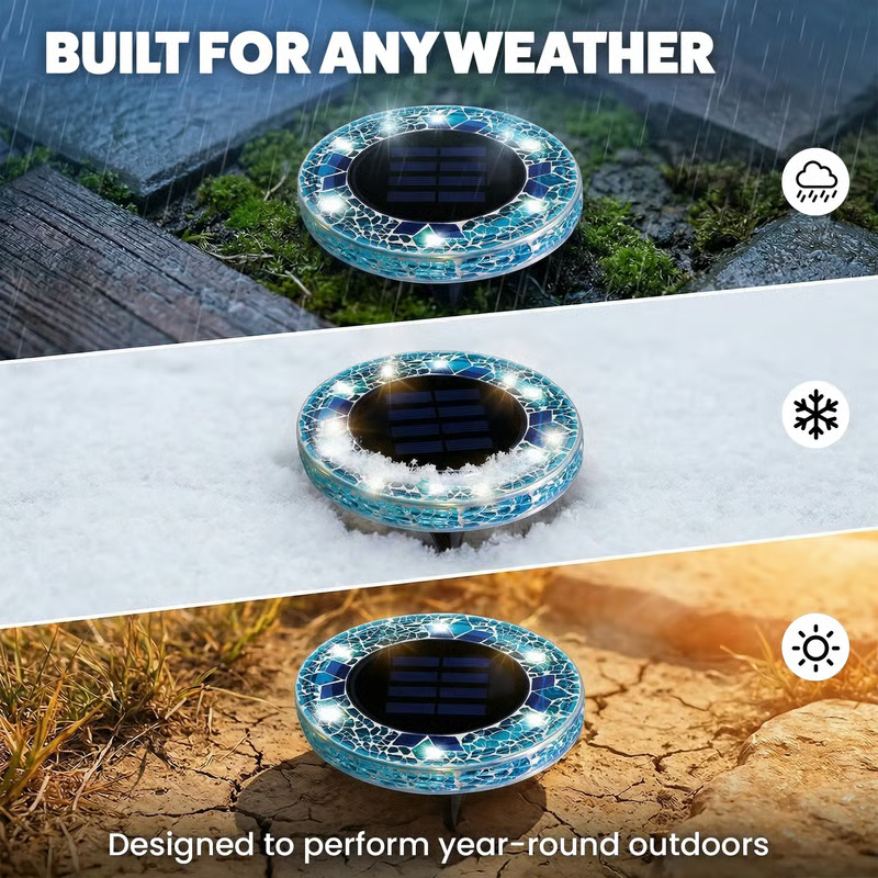 ✨ EDITORS' PICK: 49% OFF丨🌙 Solar Mosaic Garden Lights for Pathways, Patios & Lawns