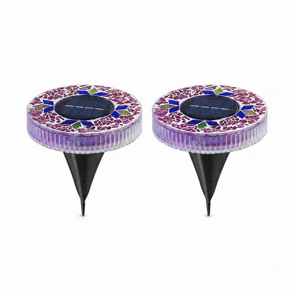 ✨ EDITORS' PICK: 49% OFF丨🌙 Solar Mosaic Garden Lights for Pathways, Patios & Lawns
