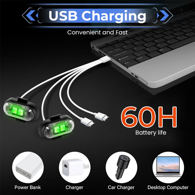 🚗 Car Ambient Light with Velcro Mount