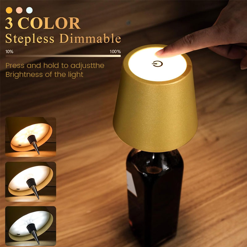 LED-nattlampa för uppladdningsbar vinflaska