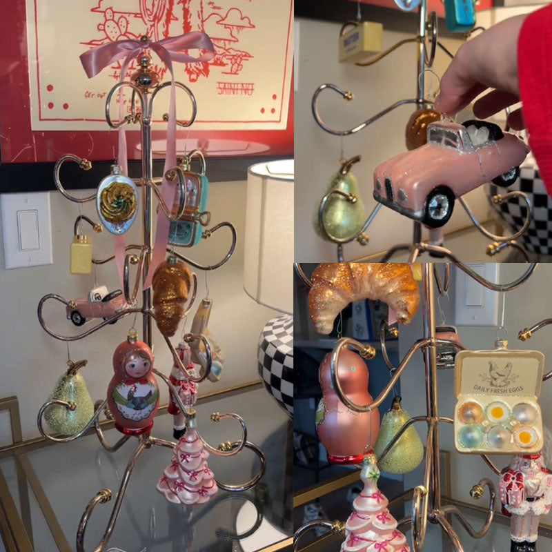 ✨🎀 WhimsyScroll™ Ornament Display Tree🌸