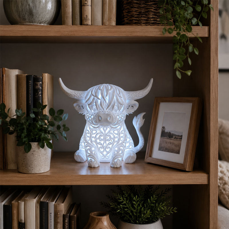 Hollow-Out Highland Cow Ornament