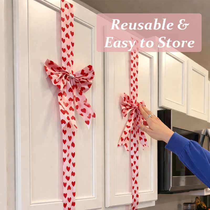 ❤️ Valentine Cabinet Ribbon Bows