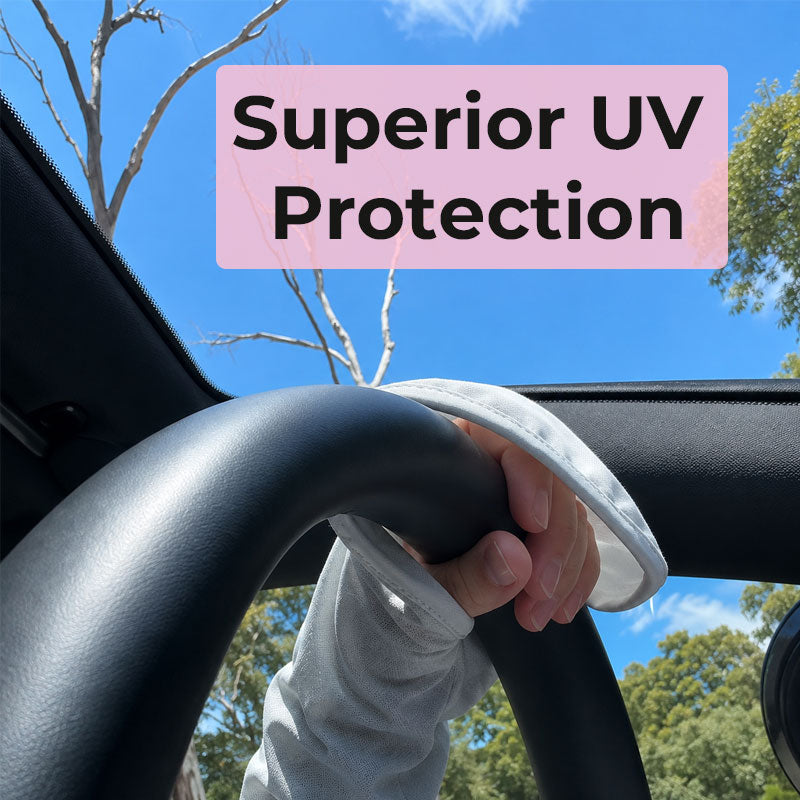 Ice Silk Fingerless Driving Gloves – Lightweight Sun Coverage Gloves for Summer Driving & Travel