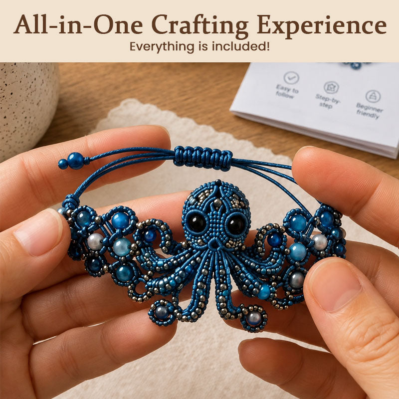 DIY Octopus Bracelet Kit – Ocean-Inspired Handmade Jewellery Craft Set