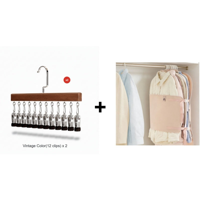 360° Swivel Multi-Hook Wardrobe Organizer