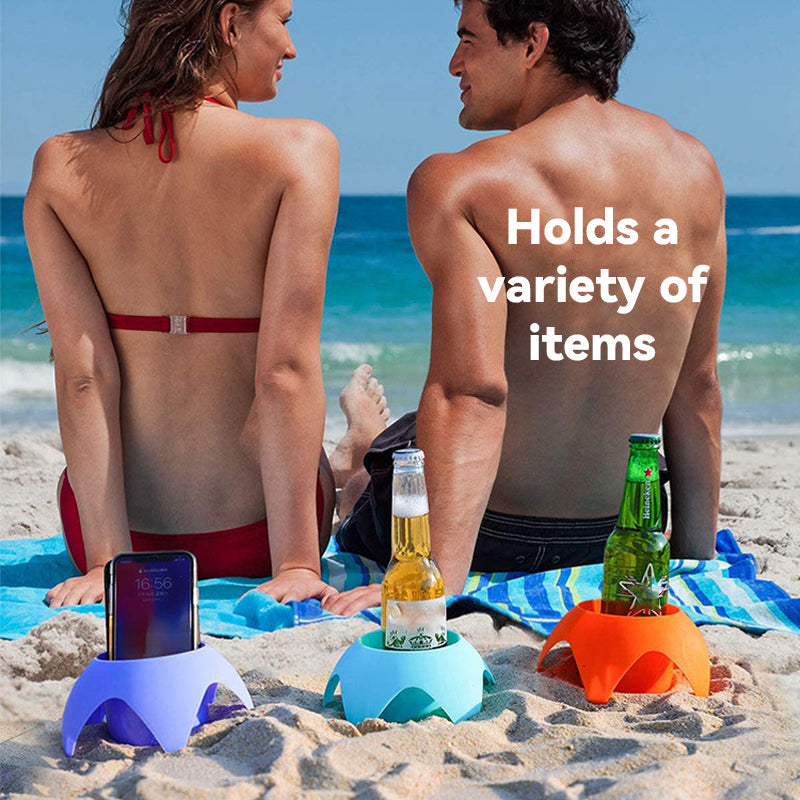 Beach Cup Holder for Sand, Grass & Outdoor Drinks