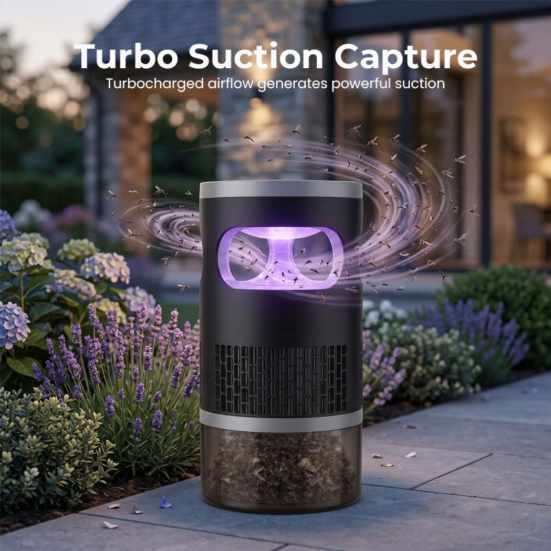 🦟 USB Quiet Suction Mosquito Trap Lamp – Portable Indoor Bug Catcher with Soft Night Light