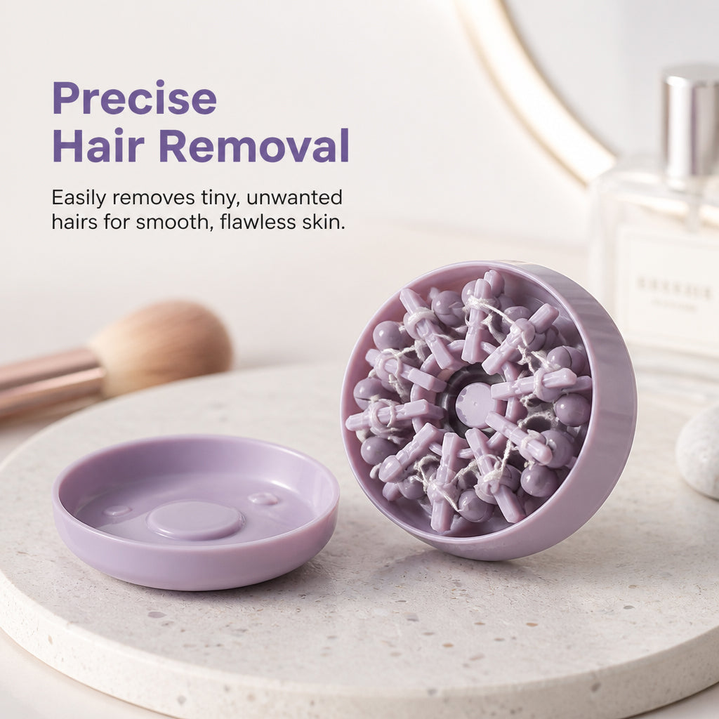 Manual Facial Threading Hair Remover – Cotton Thread Epilator Tool for Upper Lip, Chin & Fine Facial Hair