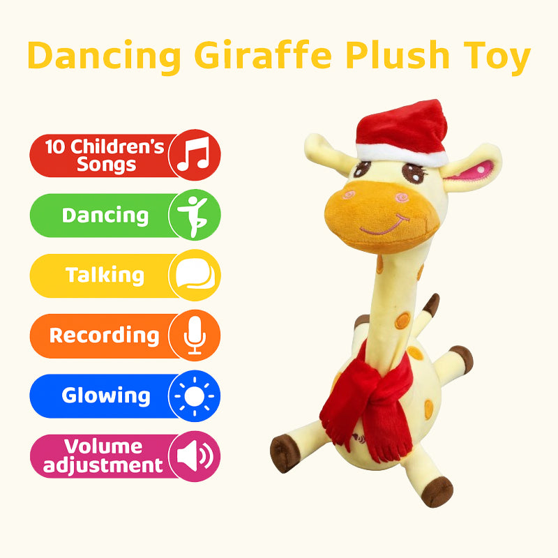 🎉 Bästsäljande musikalisk giraffleksak – Sjunger, dansar och upprepar vad du säger! 🦒🎵🗣️
